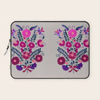 Mexican Bird Motif Gray Laptop Sleeve Gallery Image 1