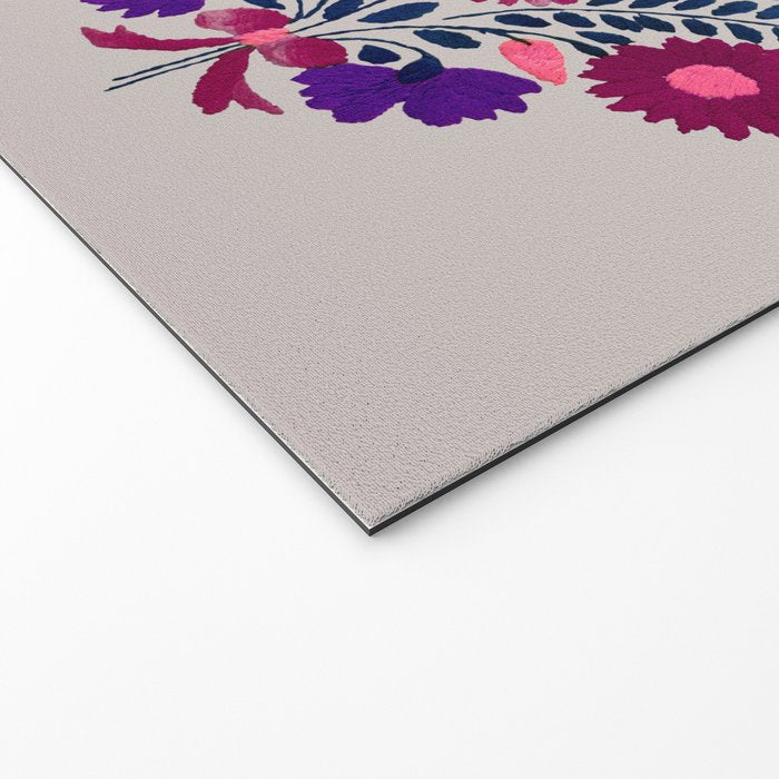 Mexican Bird Motif Gray Welcome Mat Gallery Image 2