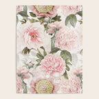 Vintage & Shabby Chic - Antique Pink Peony Flowers Garden Poster Gallery Image 4