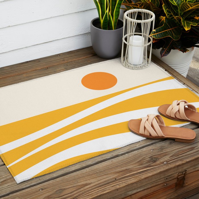 Abstract Landscape 25B Outdoor Rug Gallery Image 2