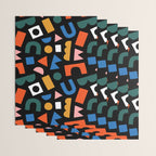 Colorful abstract organic shape art pattern Wrapping Paper Gallery Image 3