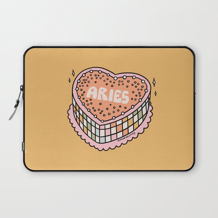 Aries Heart Cake Laptop Sleeve Gallery Image 1