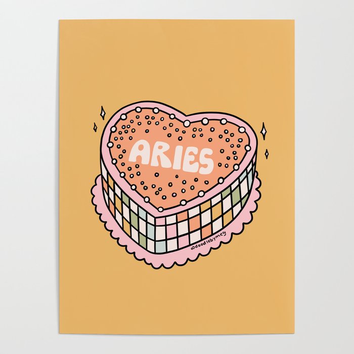 Aries Heart Cake Poster Gallery Image 4