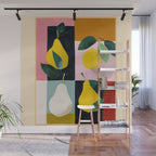 Modern Pears Still Life I Wall Mural Gallery Image 1