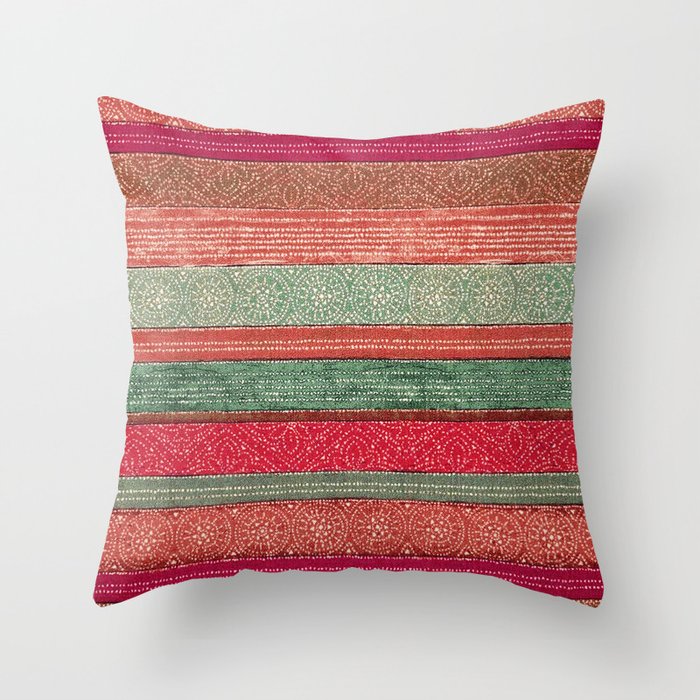 Traditional Carpet Throw Pillow Gallery Image 1