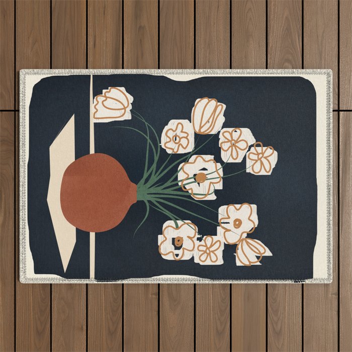 Flowers 1 Outdoor Rug Gallery Image 1