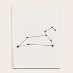 Leo Zodiac Star Constellation Line Art White Notebook Gallery Image 4
