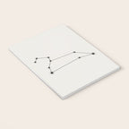 Leo Zodiac Star Constellation Line Art White Notebook Gallery Image 3
