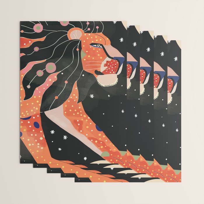 Astral Lion Wrapping Paper Gallery Image 3
