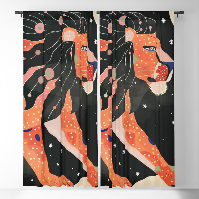 Astral Lion Window Curtain Gallery Image 1