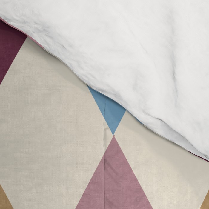 Pastel Retro Harlequin Diamonds Comforter Gallery Image 4