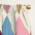 Pastel Retro Harlequin Diamonds Window Curtain Gallery Image 2