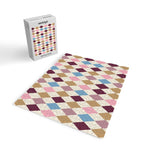 Pastel Retro Harlequin Diamonds Jigsaw Puzzle Gallery Image 2