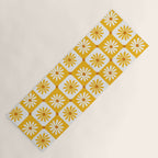 Checkered Daisies - Yellow Yoga Mat Gallery Image 1