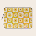 Checkered Daisies - Yellow Laptop Sleeve Gallery Image 1