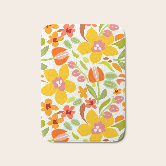 Naif Summer Flora Bath Mat Gallery Image 1