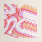 Groovy Party swirls pink Wrapping Paper Gallery Image 3