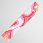 Groovy Party swirls pink Table Runner Gallery Image 3