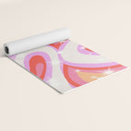 Groovy Party swirls pink Yoga Mat Gallery Image 2