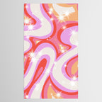 Groovy Party swirls pink Tablecloth Gallery Image 2