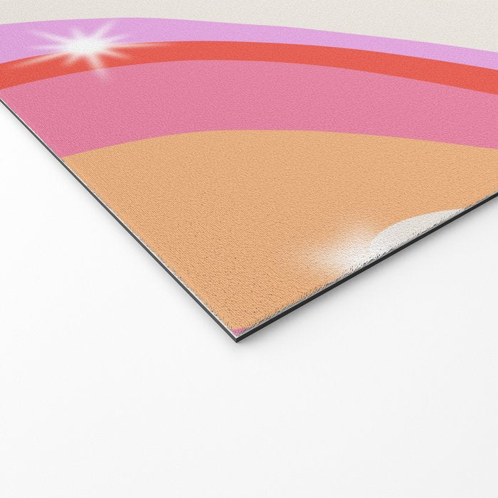 Groovy Party swirls pink Welcome Mat Gallery Image 2