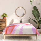 Groovy Party swirls pink Comforter Gallery Image 3