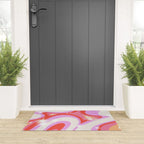 Groovy Party swirls pink Welcome Mat Gallery Image 3