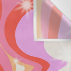 Groovy Party swirls pink Wall Tapestry Gallery Image 3