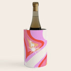 Groovy Party swirls pink Wine Chiller Gallery Image 3
