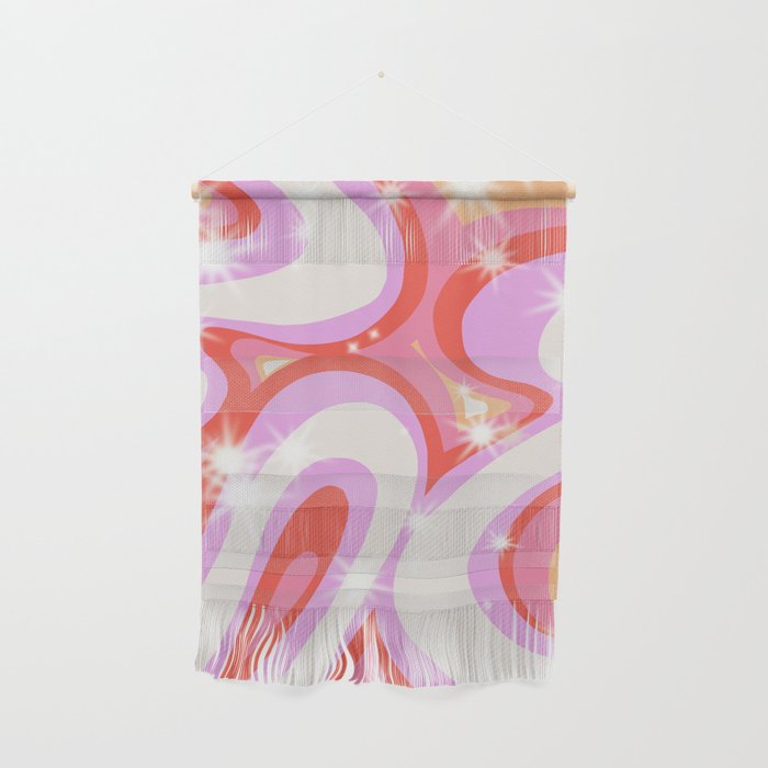 Groovy Party swirls pink Wall Hanging Gallery Image 1