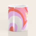 Groovy Party swirls pink Coffee Mug Gallery Image 4