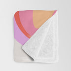 Groovy Party swirls pink Throw Blanket Gallery Image 3