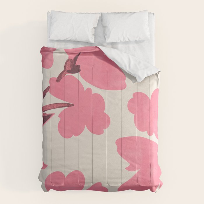 Soft Pink Flowers Comforter Gallery Image 6