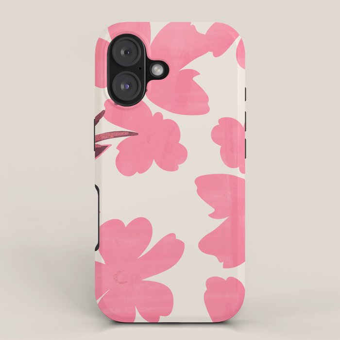 Soft Pink Flowers iPhone Case Gallery Image 1