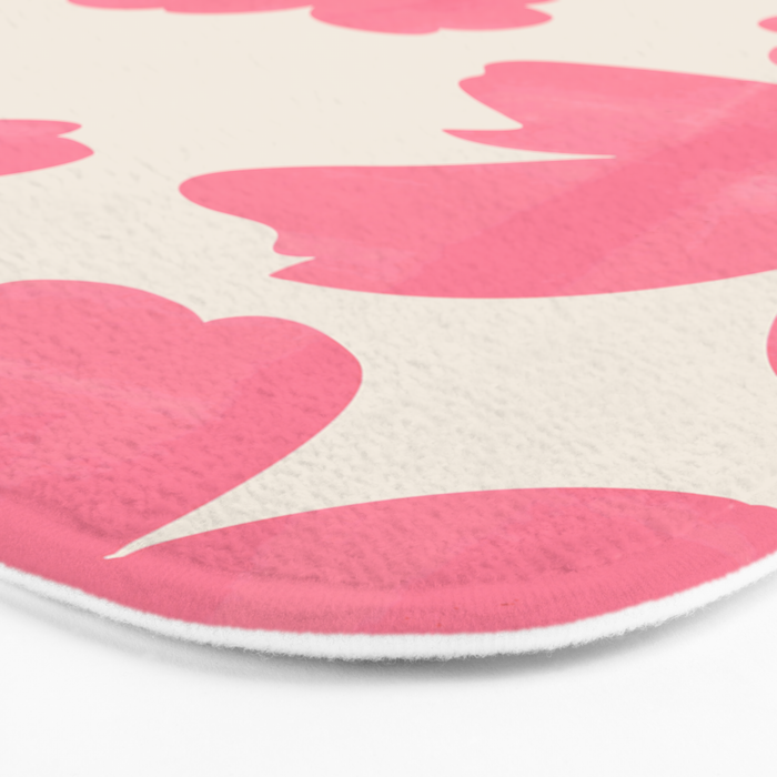 Soft Pink Flowers Bath Mat Gallery Image 3