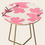 Soft Pink Flowers Side Table Gallery Image 2