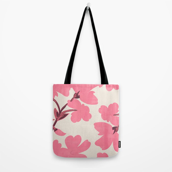 Soft Pink Flowers Tote Bag Gallery Image 2