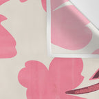 Soft Pink Flowers Wall Tapestry Gallery Image 3
