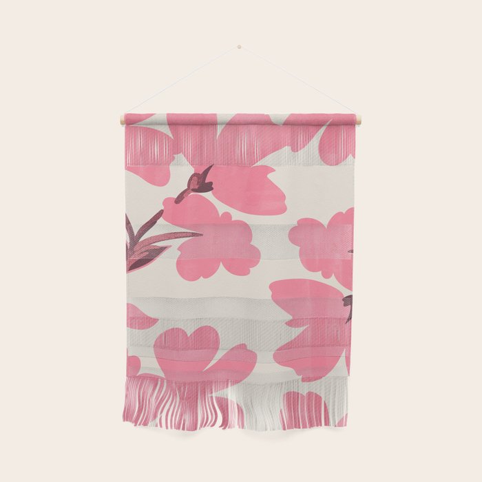Soft Pink Flowers Wall Hanging Gallery Image 1
