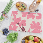 Soft Pink Flowers Cutting Board Gallery Image 2