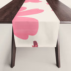 Soft Pink Flowers Table Runner Gallery Image 1