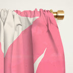 Soft Pink Flowers Window Curtain Gallery Image 2