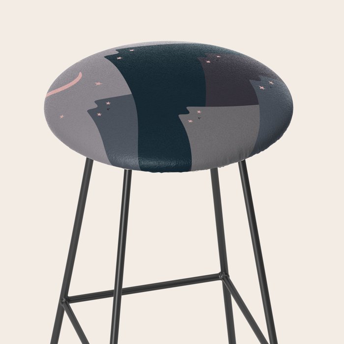 Cat Landscape 116: Starry starry eyes Stool Gallery Image 2