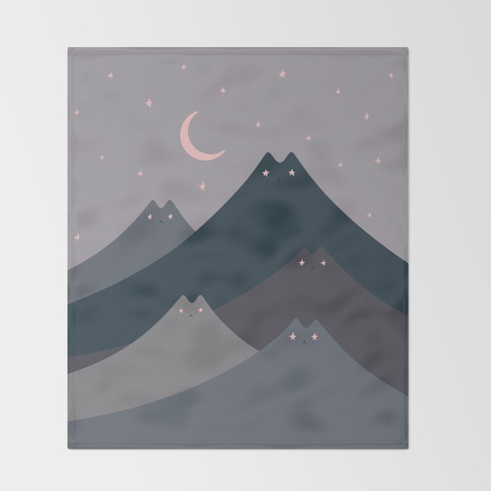 Cat Landscape 116: Starry starry eyes Throw Blanket Gallery Image 2