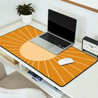 Minimal Sunrays - Golden Desk Mat Gallery Image 2