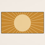 Minimal Sunrays - Golden Desk Mat Gallery Image 3