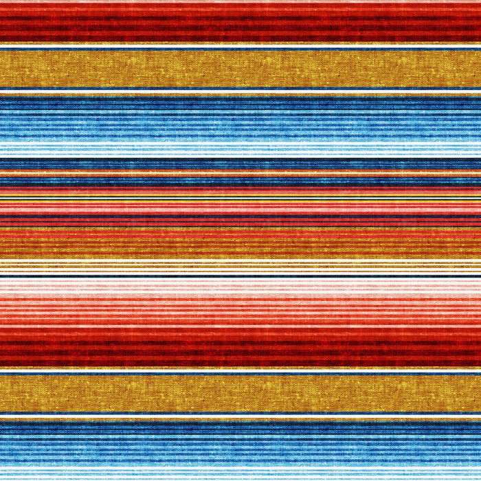 serape southwest stripe - red, blue, gold Coffee Mug Gallery Image 2