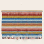 serape southwest stripe - red, blue, gold Wall Hanging Gallery Image 1