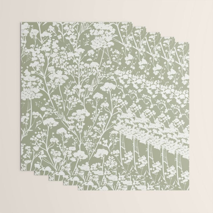 Sage Bloom in Floral Wrapping Paper Gallery Image 3