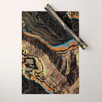 Golden Canyons Wrapping Paper Gallery Image 1